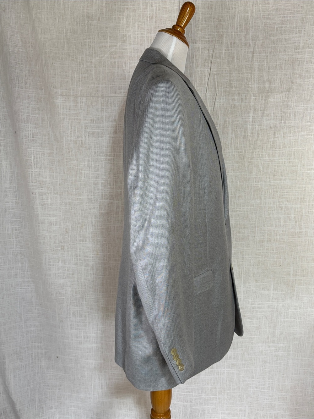 Chaps Men's Gray Two-Button Sport Coat Blazer - Picture 3 of 9